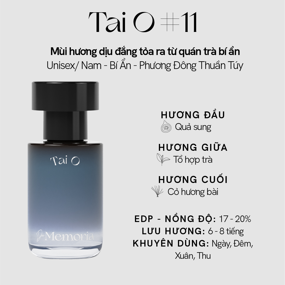 [MUA 2 TÍNH 1] Nước Hoa De Memoria 30ml .#11 Taio