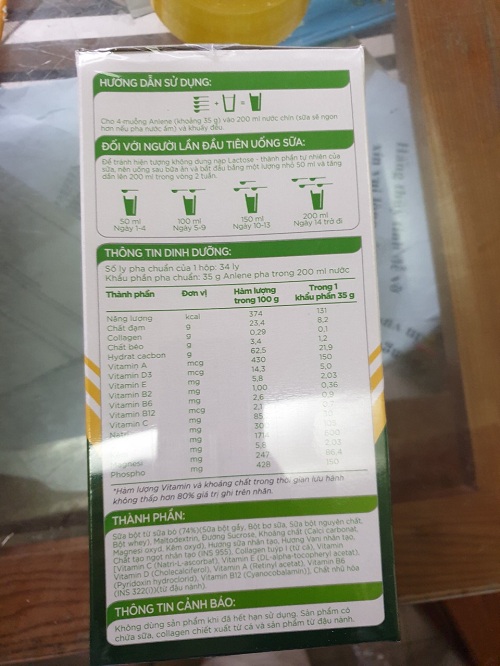 Sữa Anlene Gold 1,2 Kg hộp giấy (trên 40 tuổi)