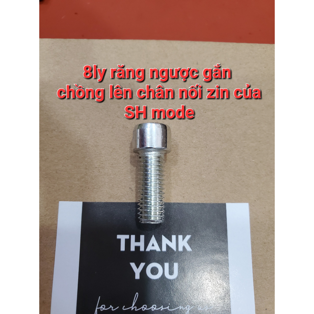 Ốc gắn kính xe đủ size, 10 ly thuận, 10 ly ngược, 8 ly ngược