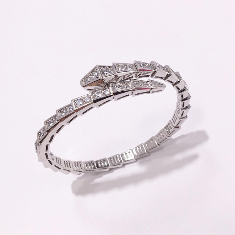 Personalized European Fashion Snake Stretch Bangle Snake Open Snake Bone Bracelet