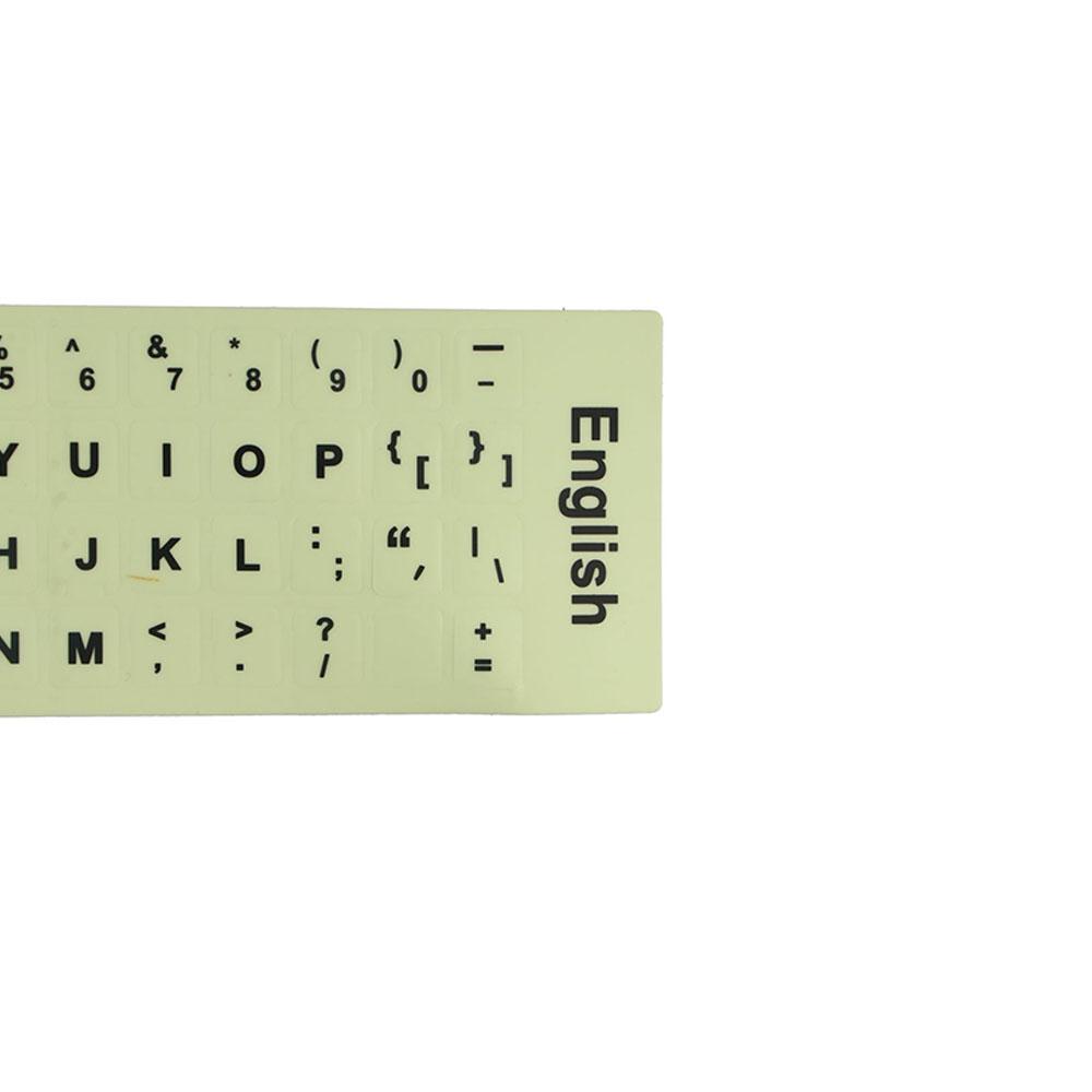Arabic French For Laptop PC Spanish Thai Luminous Keyboard Stickers Alphabet Button Layout Keyboard Decal Letter Protective Film. 