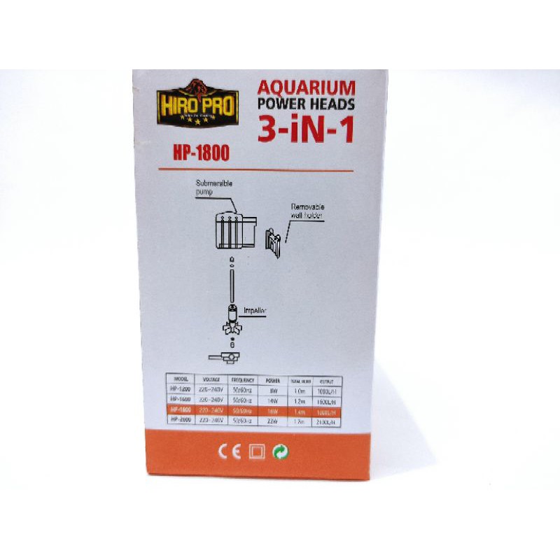 Pompa aquarium HIRO PRO HP 1800