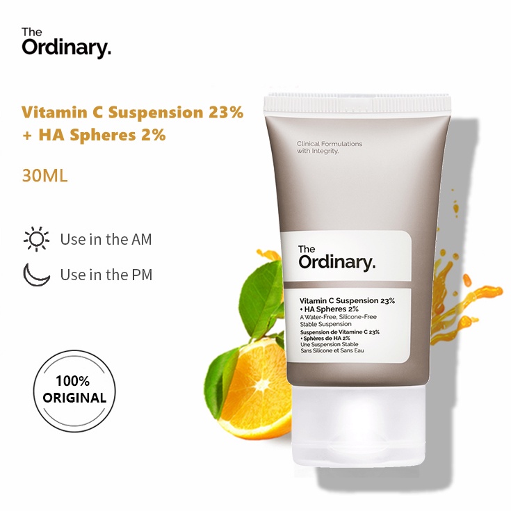 [Hoàn Tiền 15%] The Ordinary Vitamin C Suspension 23% + HA Spheres 2% Kem Dưỡng The Ordinary cấp ẩm làm sáng da 30ml