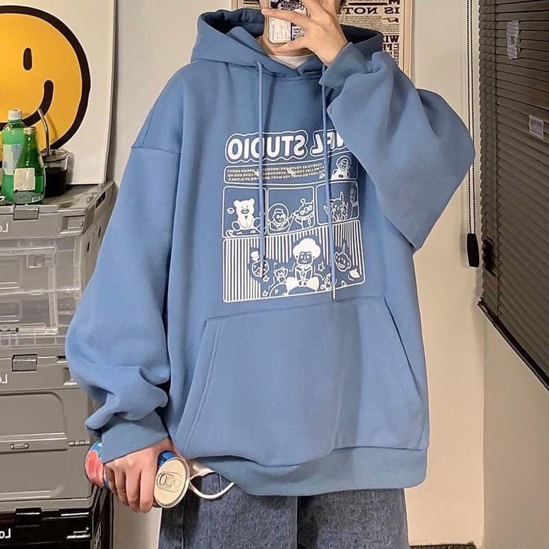 ÁO KHOÁC NAM NỮ, ÁO KHOÁC NỈ HOODIES UNFL STUDIO, NÓN 2 LỚP MẪU MỚI SIÊU HOT.