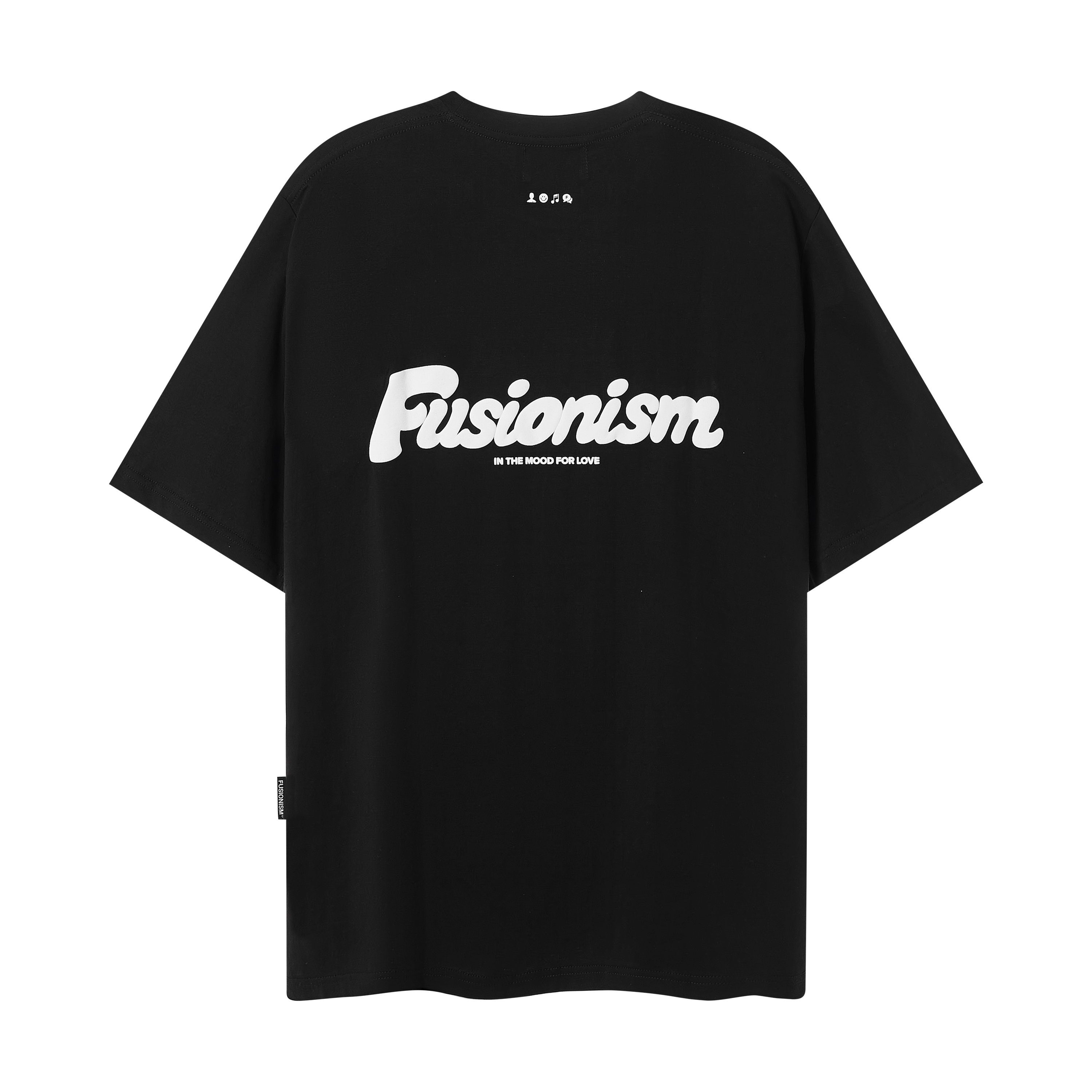 Áo thun in nổi Basic Fusionism - Màu Đen - Unisex - Form Oversize