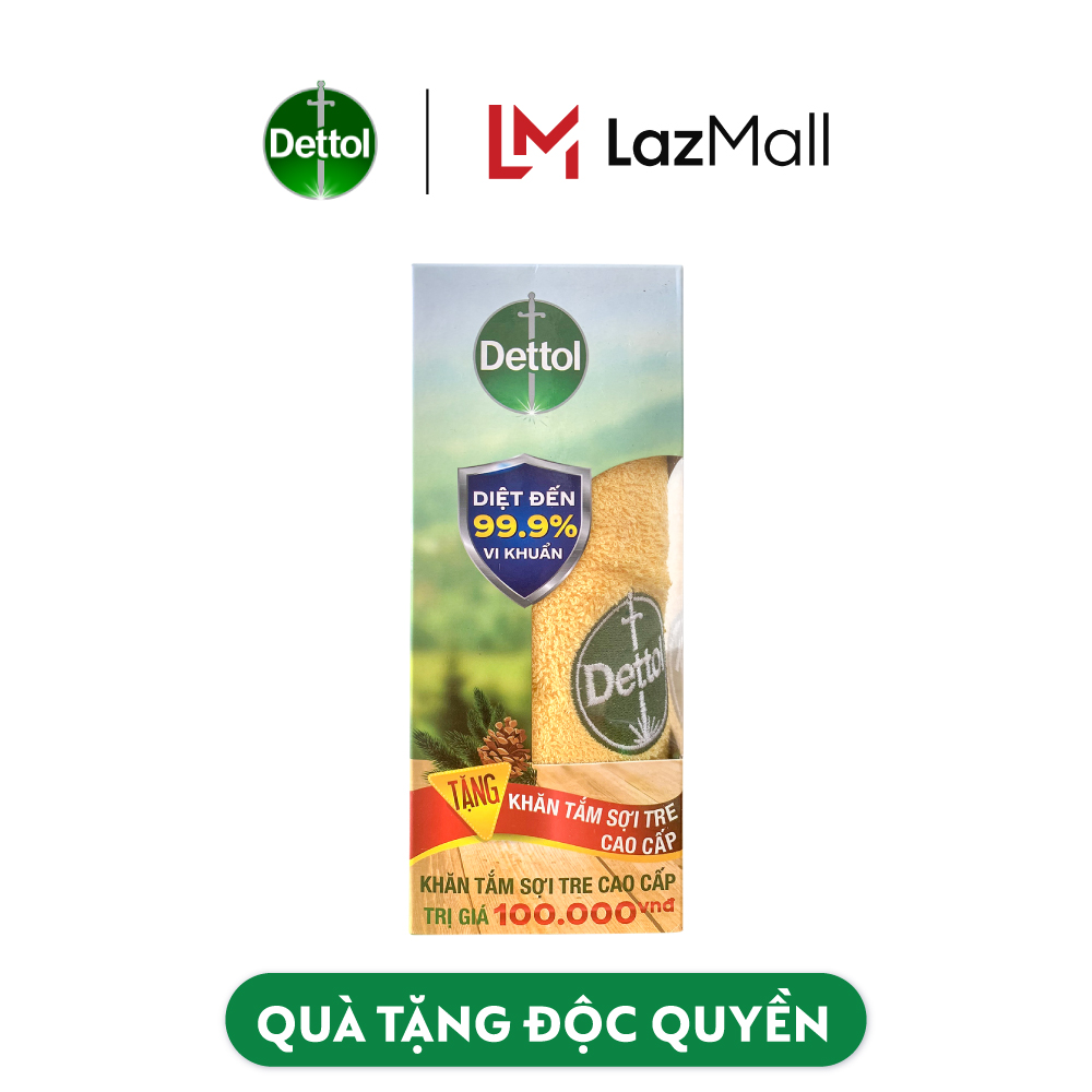 [Quà tặng không bán] Khăn tắm kháng khuẩn cao cấp Dettol
