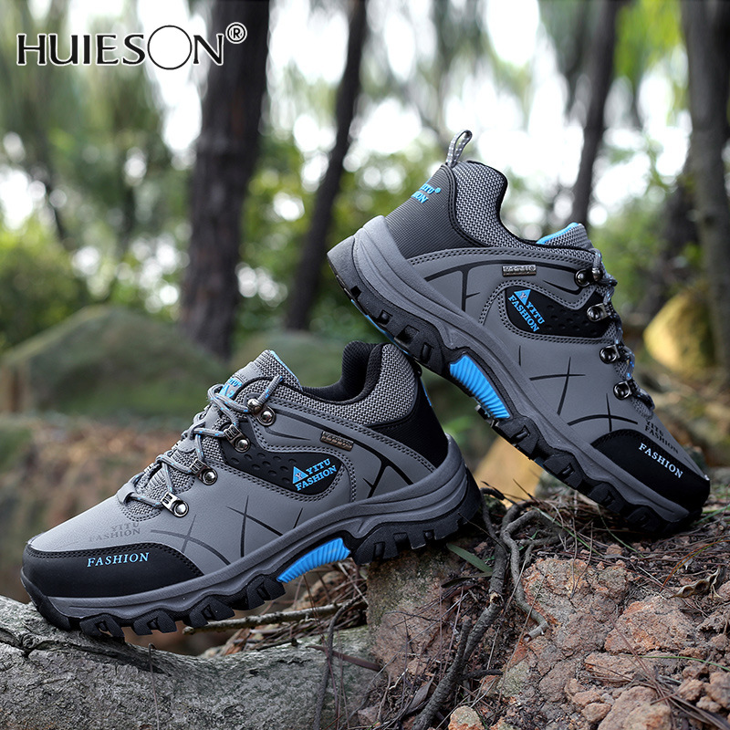 Huieson Shoes men s large size outdoor shoes, hiking shoes, hiking shoes