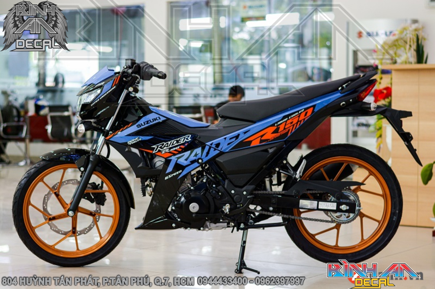 Tem rời raider - xanh đen