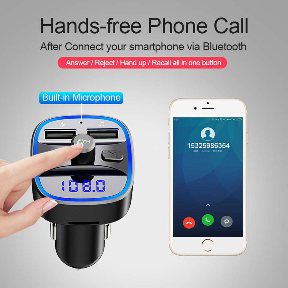 T25%20Car%20Bluetooth-compatible%205.0%20Audio%20MP3%20Player%20Dual%20USB%20Fast%20Charging%20Handsfree%20Wireless%20Car%20Charger%20-%20Image%206