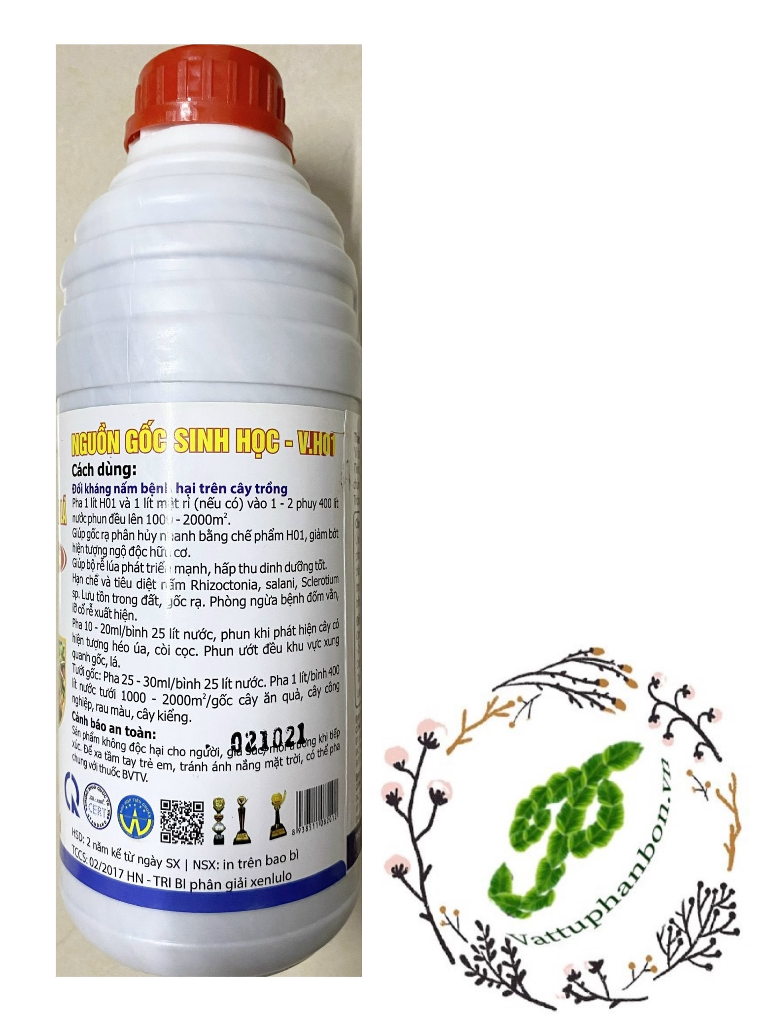 Trichoderma Bacillus Ra rễ mạnh, Ngừa thối rễ, Vàng lá - #602A# 1 lít