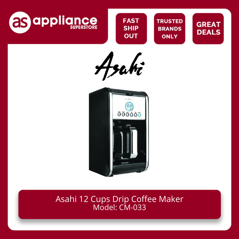 Asahi 12 Cups Drip Coffee Maker CM033 Lazada PH