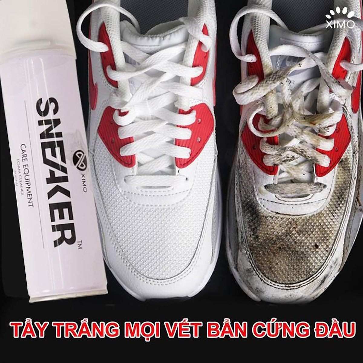 [Sạch giày nhanh] Chai xịt bọt làm sạch giày dép SNEAKER 300ml siêu sạch