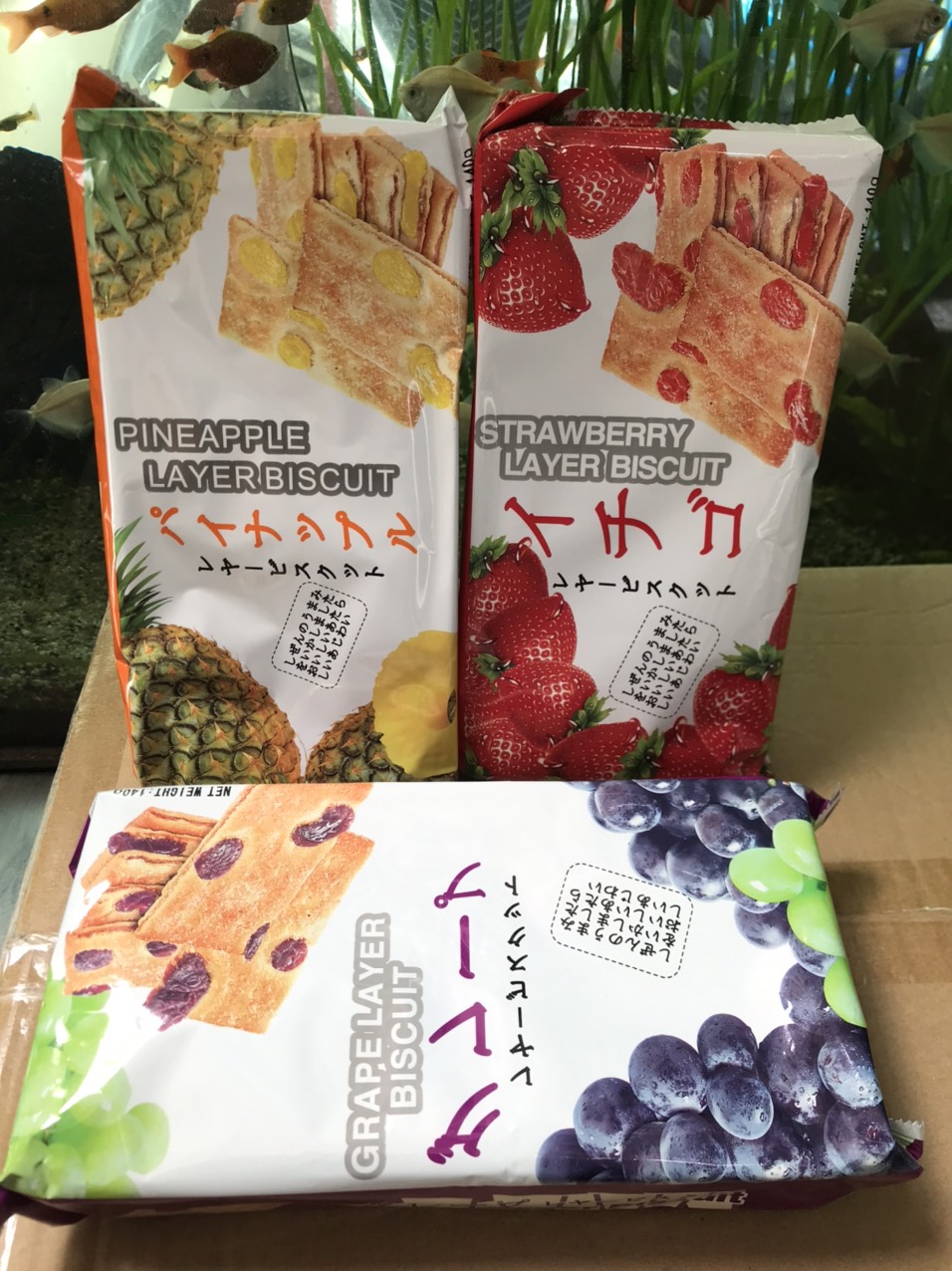Bánh Quy Nhật Vị Nho Grape Layer Biscuit (Gói 140g)