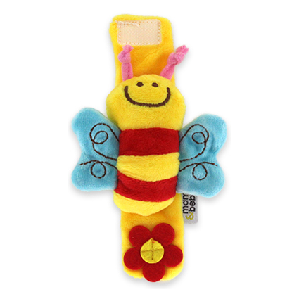 Baby Wrist Rattle Toy – Soft Animal Wristband for Infants 0-12 Months, Sensory Development & Early Learning, Newborn Rattle Bracelet Baby Toy