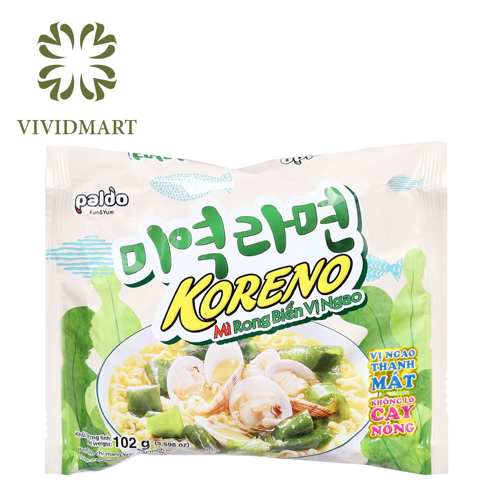 Mì koreno rong biển vị ngao - gói 102gr - koreno