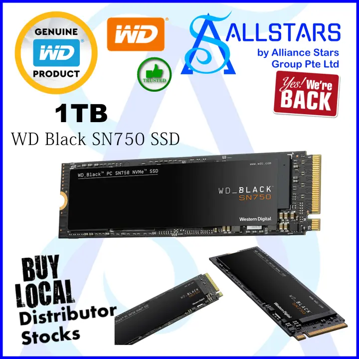 Allstars We Are Back Storage Promo Wd Black Sn750 1tb M 2 Nvme Ssd Wds100t3x0c Read Up To 3400mb S Warranty 5years With Wd Sg Lazada Singapore