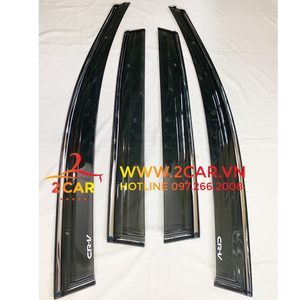 Vè che mưa xe honda crv 2007 - 2012- 2021, 2022, 2023 chỉ mạ crom cao cấp, vè chắn mưa crv