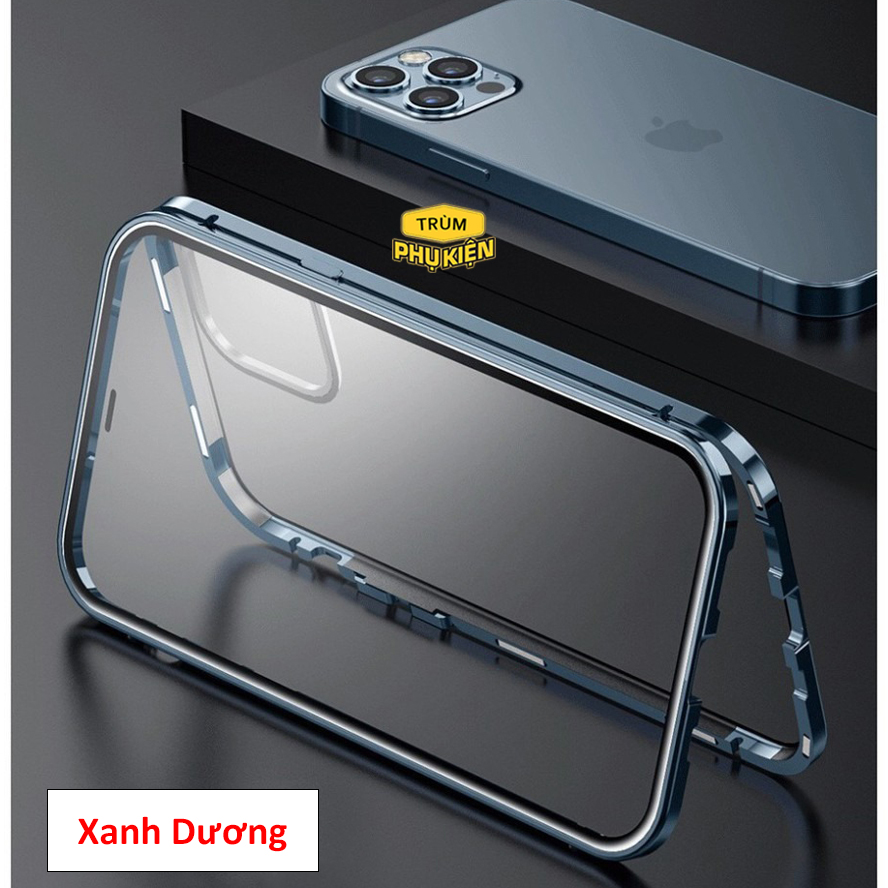 Ốp nam châm 2 mặt kính cường lực cho iPhone 15 Pro Max 14 Pro Max 14 13 Pro Max 13 Pro 13 12 Pro Max 12 Pro 12 11promax 11 XS Max Xs X XR 8plus 7plus