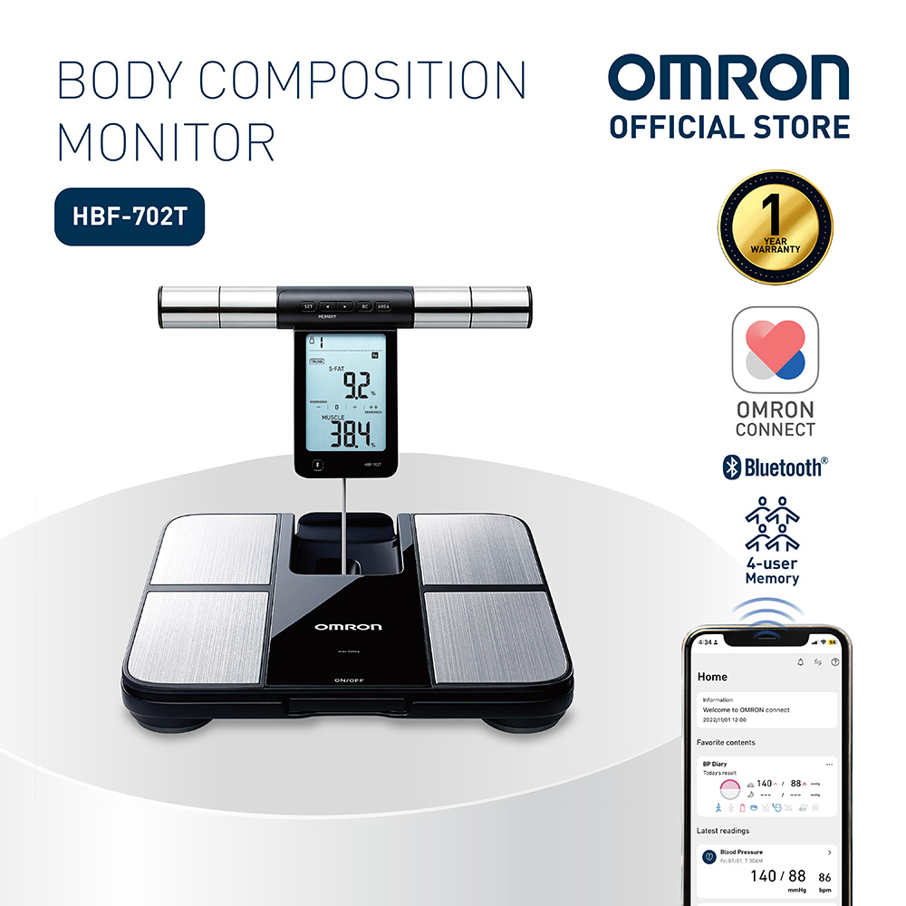 OMRON Body Composition Monitor HBF-702T (1 year warranty) | Lazada