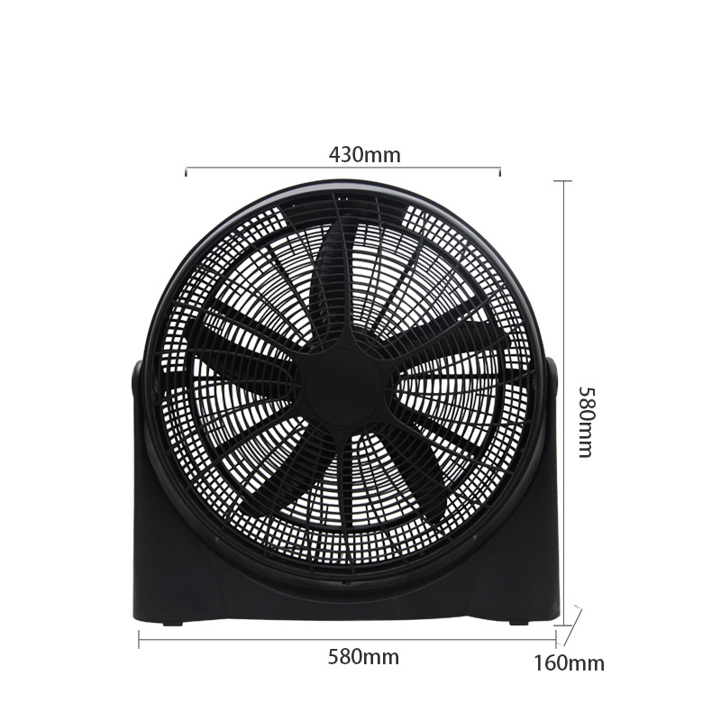 SADA 20-inch household desktop floor fan, all-plastic low-noise floor fan, strong wind floor floor fan