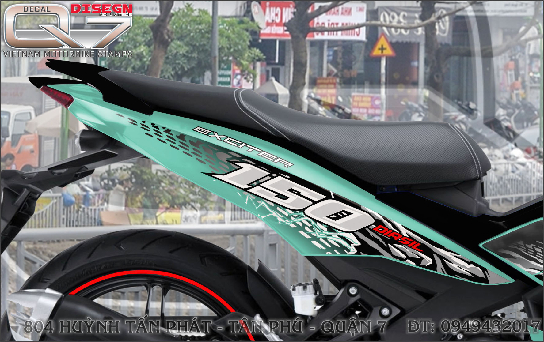 Tem rời EXCITER150 - XANH LÁ
