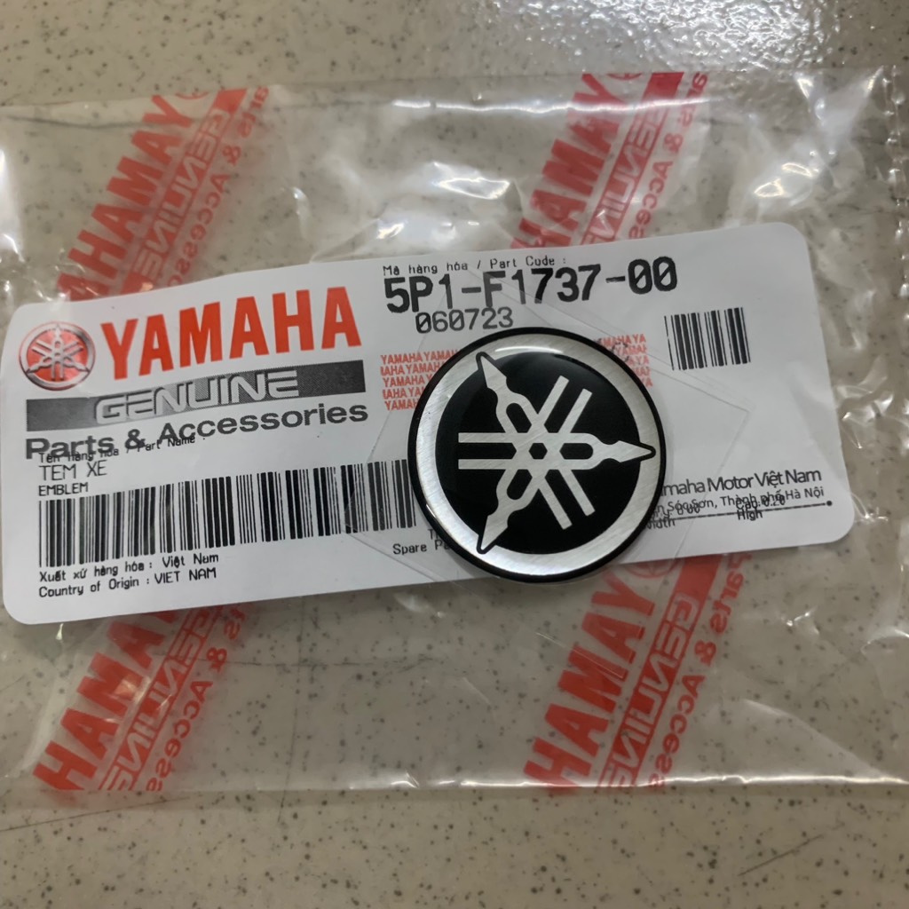 [Chính hãng Yamaha]YADA-8003 Logo xe YAMAHA(D=2,5cm)
