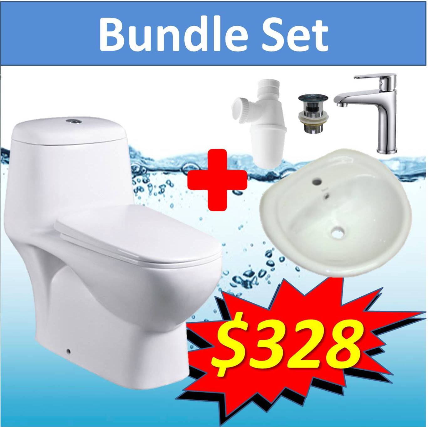 wc basin sg188 toilet bowl basin 1 piece water closet bundle set lazada singapore