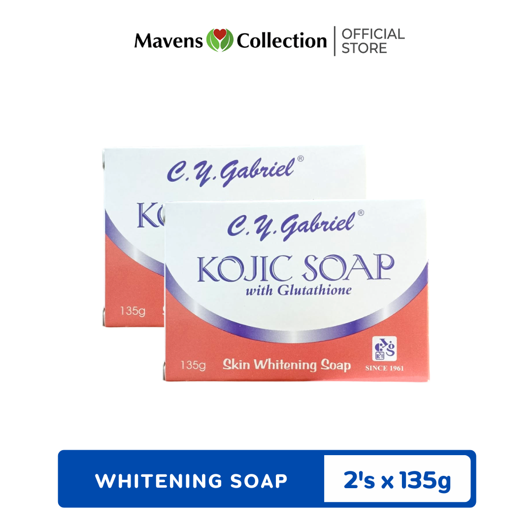 CY Gabriel Kojic Soap with Glutathione 135g Skin Whitening Soap - (PACK OF  2) Gentle Formula Soap Fda/Bpom Approved Soap - Lazada | Lazada PH