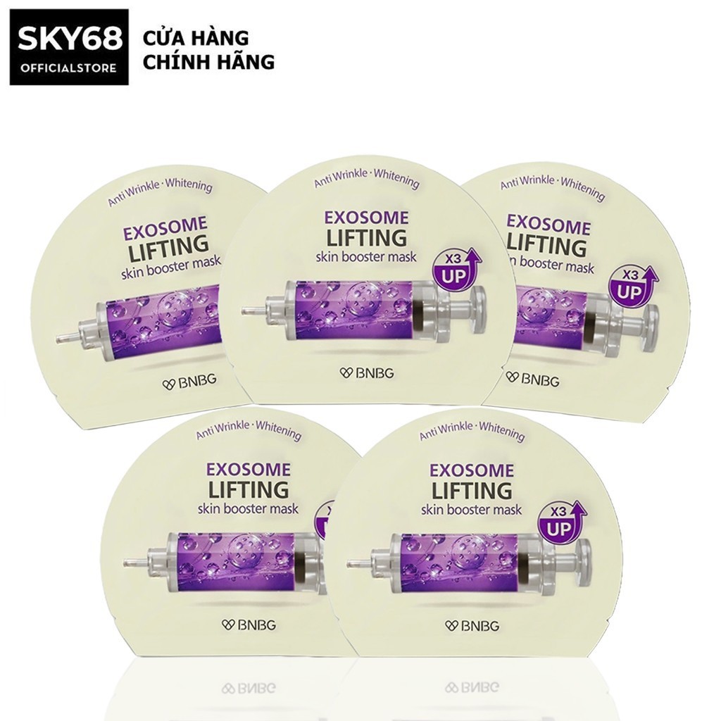 Combo 5 mặt nạ truyền dịch tế bào gốc, nâng cơ, trẻ hoá da bnbg exosome skinbooster mask 30mlx5 - exosome