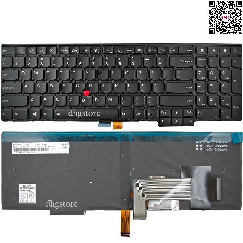 Bàn phím laptop Lenovo Thinkpad Edge E531 E540 W540 W541 W550 W550S T540P  T540 T550 T560 P50S P70S L540 L560 L570 
