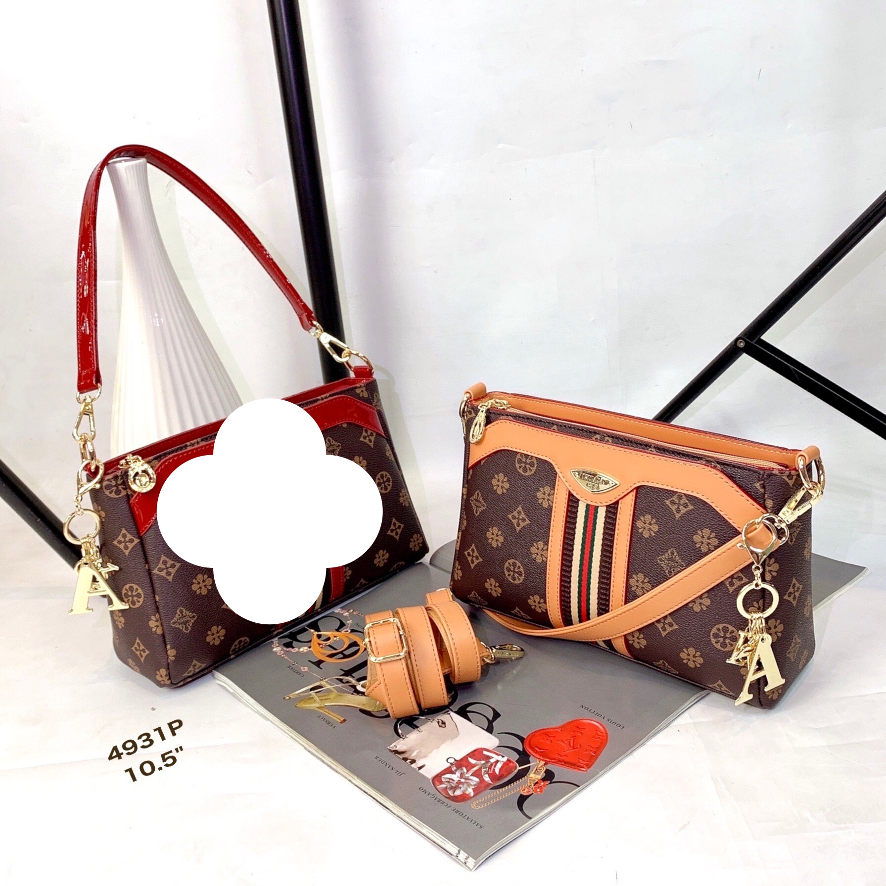 กระเป๋าสะพายข้างผู้หญิง กระเป๋า แบรนด์แท้ Aisikadan ขนาด 10.5 นิ้ว มีสาย 2 เส้น 4931P Lazada.co.th