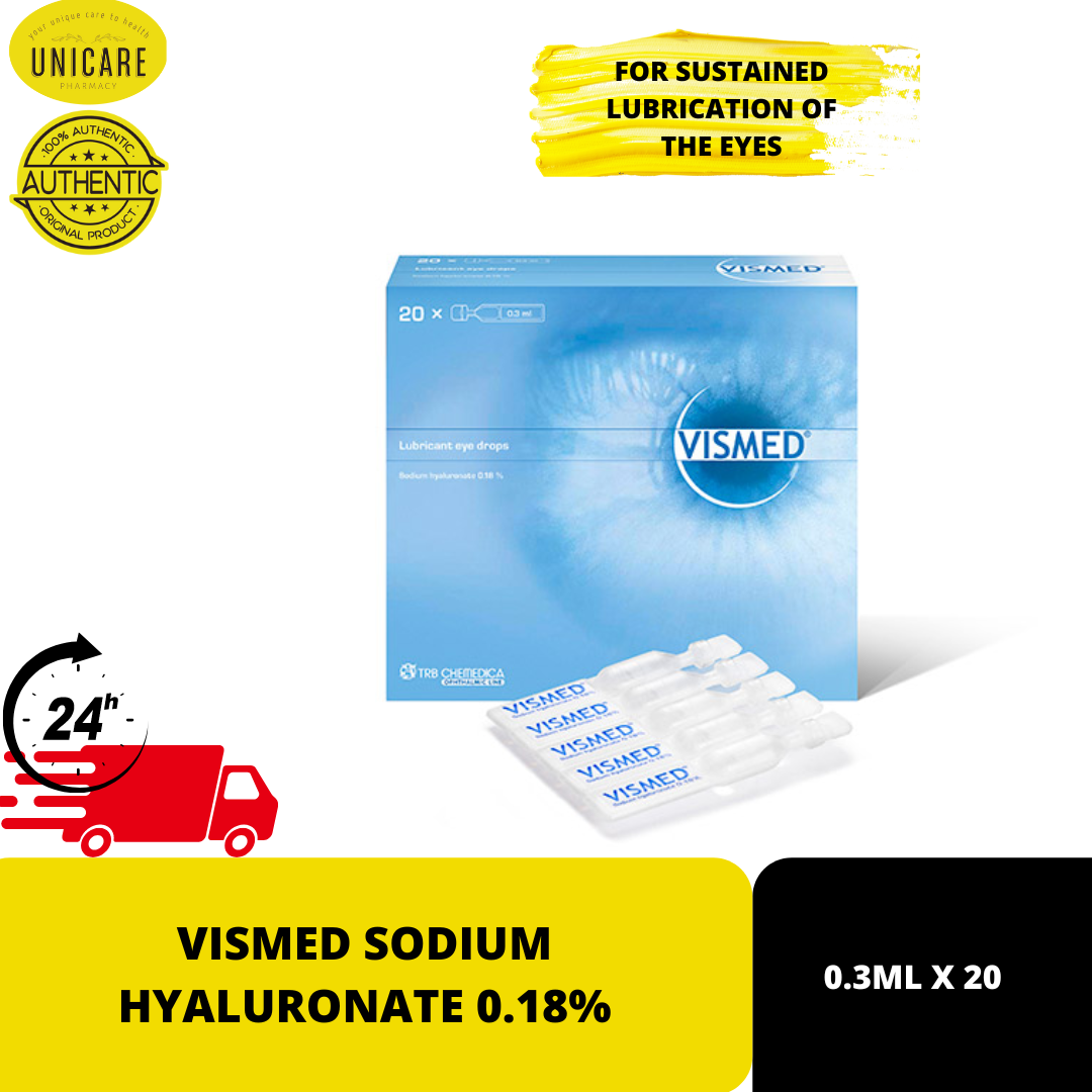 VISMED SODIUM HYALURONATE 0.18 (0.3ML X 20) Lazada