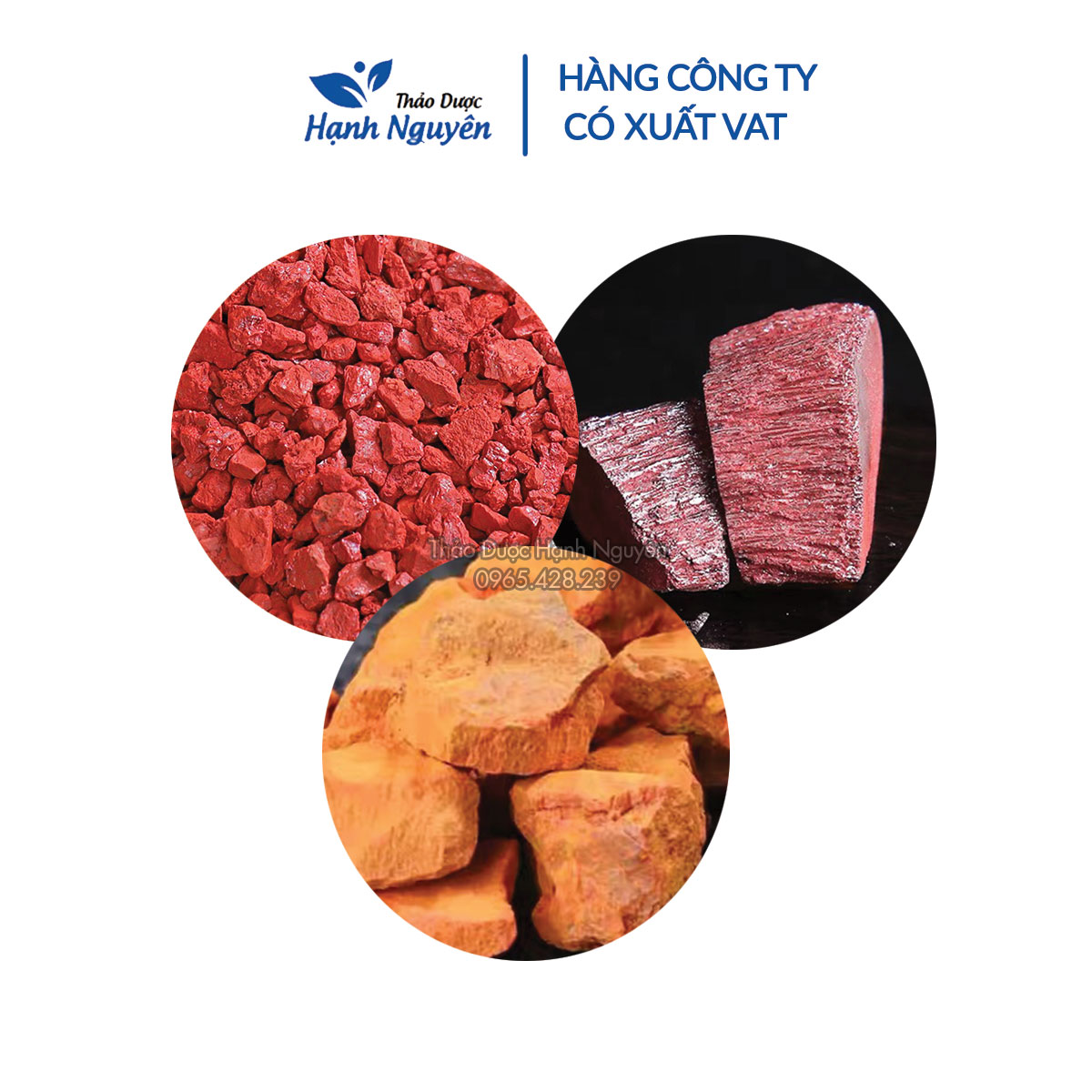 Set Thần sa, Chu sa, Hùng hoàng - Thảo Dược Hạnh Nguyên