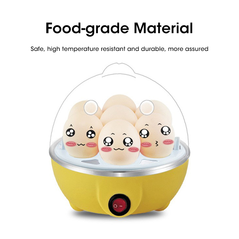 【Trending Now】 Egg Cooker Automatic Power Off Home 7 Eggs Multi-Functional Steamed Egg Custard Boiled Egg Machine Breakfast Artifact.
