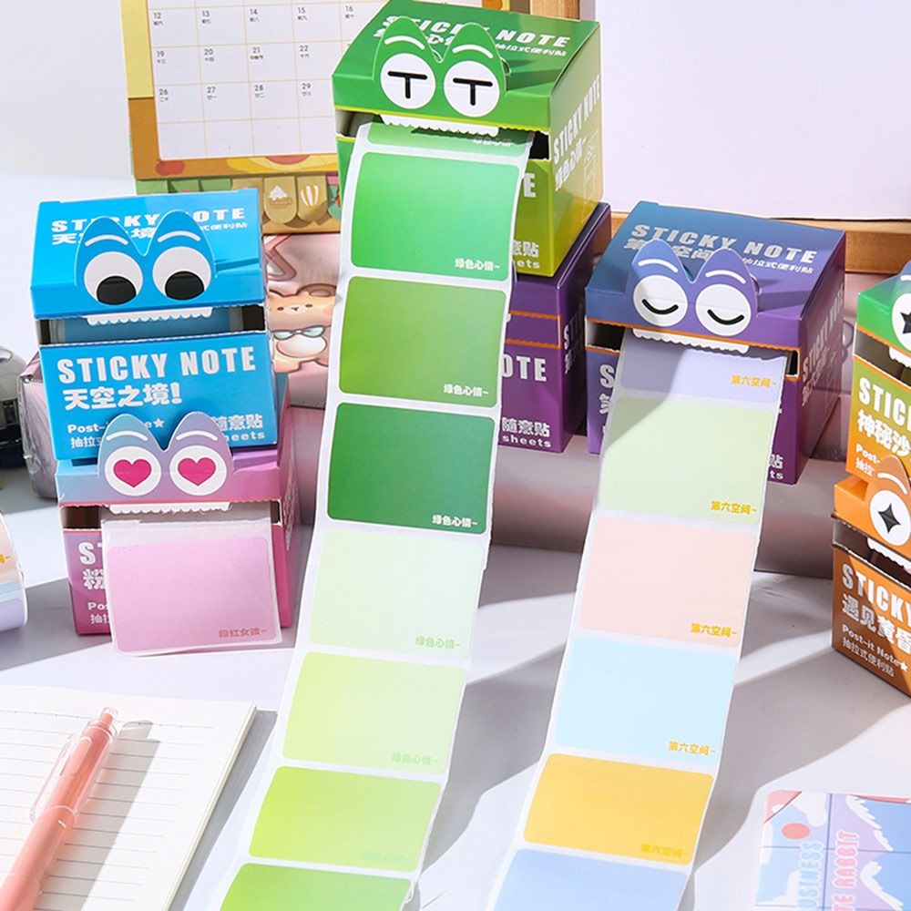 Funny Cartoon Memo Pad Paper Pull Out Design Self-Adhesive Sticky Notes ...