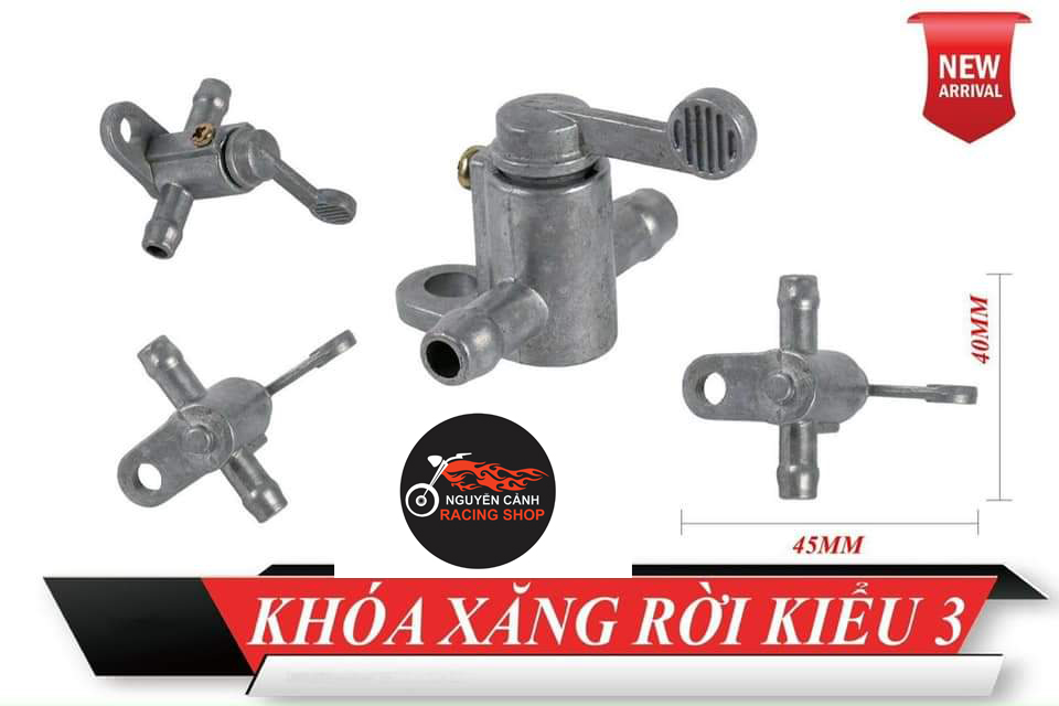 Bộ Lọc Khóa xăng ống xăng rời 3 món cho xe máy