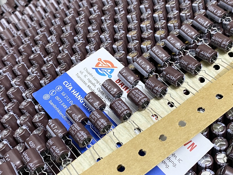 [Combo 10 chiếc] Tụ hóa AiSHi 4.7uF 400V kích thước 8x11mm