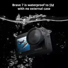 ภาพขนาดย่อของภาพหน้าปกสินค้าAKASO Brave 7 4K 30FPS 20MP WiFi Action Camera with Touch Screen Waterproof Camera EIS 2.0 Zoom St External Mic Voice Control with 2X 1350mAh Batteries Vlog Camera จากร้าน AKASO บน Lazada ภาพที่ 3