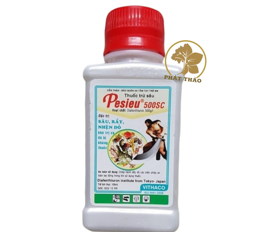 Thuốc trừ sâu pesieu 500sc 100ml , sâu, rầy, bọ trĩ, nhện đỏ