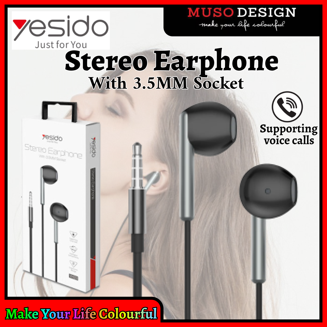 YESIDO YH-23 In-Ear Stereo Earbuds Earphone With Mic Bass