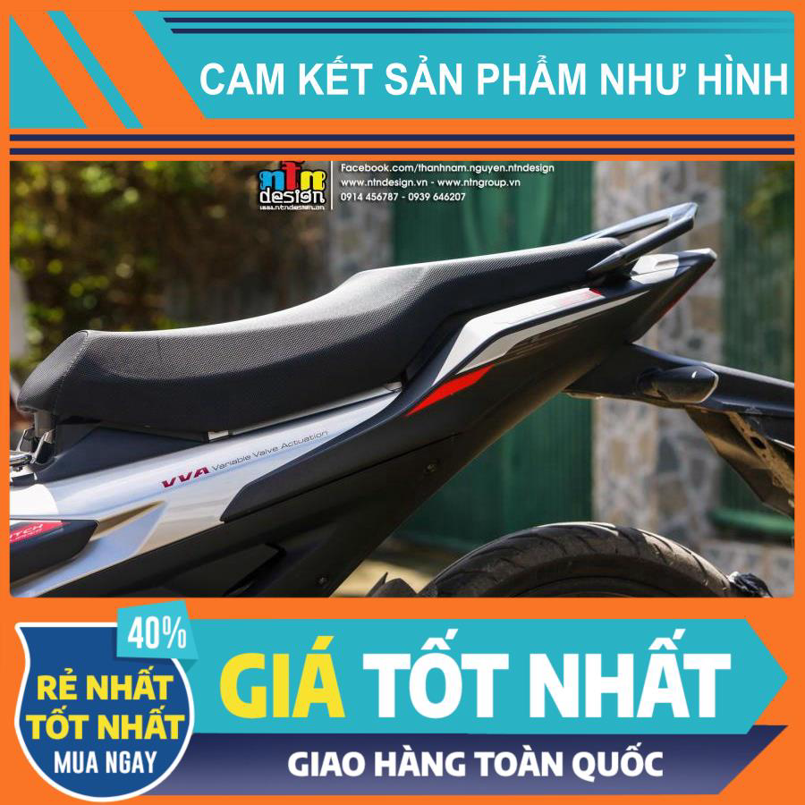 Tem rời Exciter 155 đen nhám - mẫu mới 2023 đỏ bạc