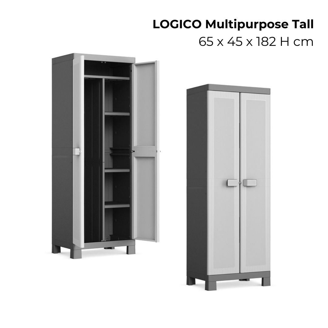 SG Keter Logico Indoor Mulitpurpose Storage Tall Low XL Home