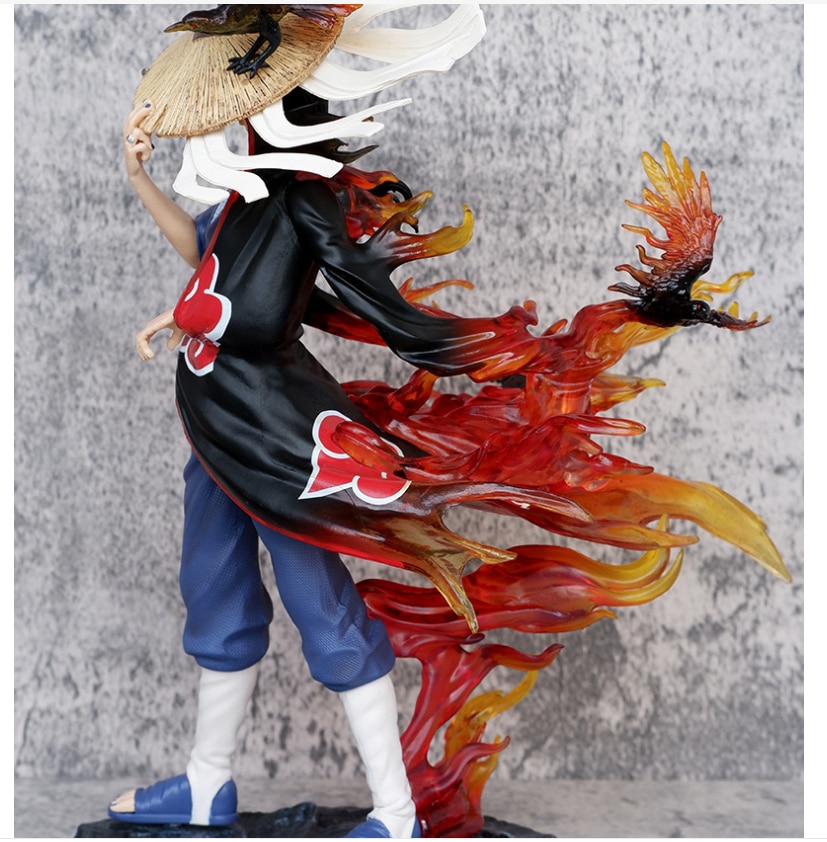 27cm Naruto Figurine MRJ Akatsuki With straw hat Itachi Uchiha Figure GK Model Statue Collection Toys Children Christmas Toys Action Figures. 