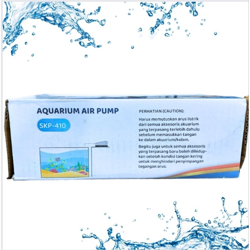 Airpump Aquarium Aerator udara 2 Lubang SKP 410