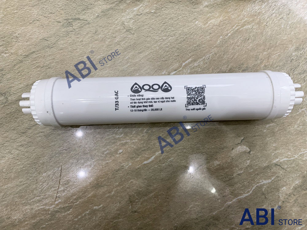 LÕI LỌC NƯỚC T33 GAC-T33 KOREA STAR, HÒA PHÁT ỔN ĐỊNH PH LOẠI BỎ MÀU MÙI ( mua lẻ từng lõi trong bộ 5678 sẽ không có tem như hình chỉ có chữ dập nhãn hiệu và tên lõi )