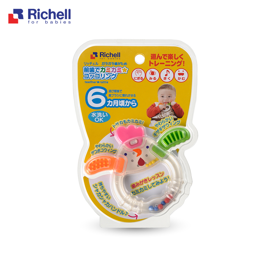 [HCM]Xúc xắc gặm nướu gà con Richell