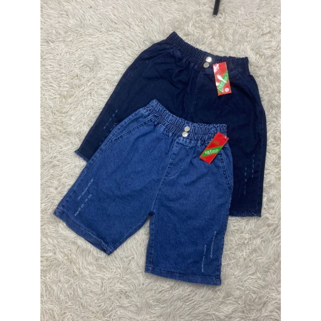 Quần jeans ngố nữ, quần jeans lửng nữ, chất co giãn,