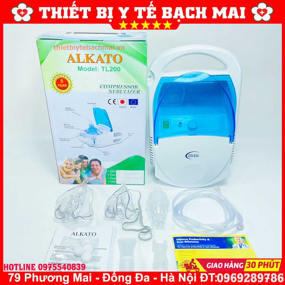 Máy xông khí dung xông mũi họng alkato tl200