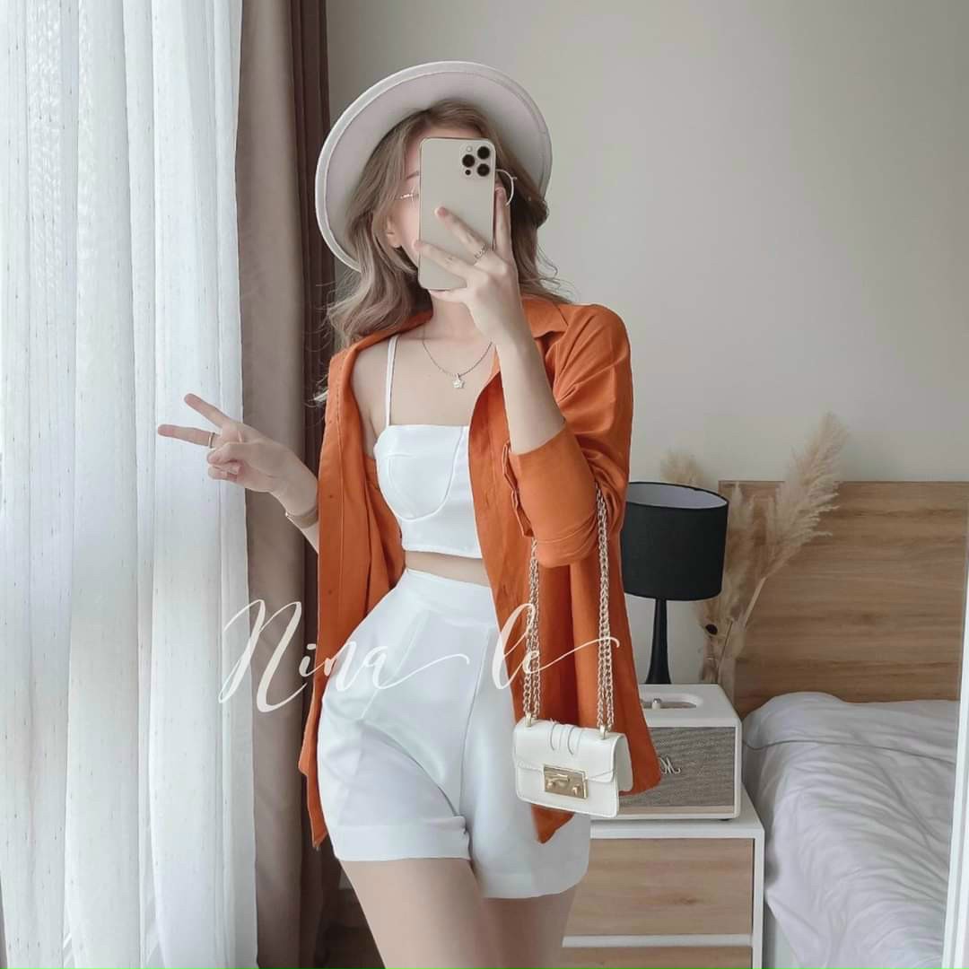 [hàng mới] sét quần áo nữ 3 món tay dài siêu xinh