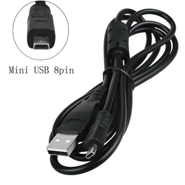 Usb dc charger data sync cable cord for sony camera cybershot dsc w800 b/s